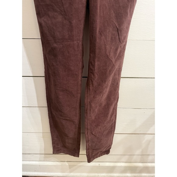 We the Free People Overalls Women's Size 29 Brown Corduroy Jumper Bib Stretch - Picture 3 of 11